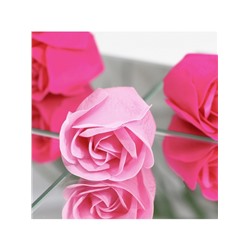 Мыльные розы, фуксия и розовые, набор 11 шт.