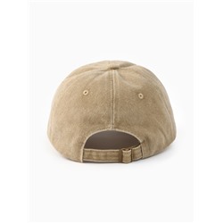 Кепка женская MINAKU «Сердце», размер 56-58, бежевая, вареный деним