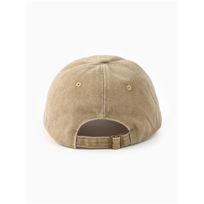 Кепка женская MINAKU «Сердце», размер 56-58, бежевая, вареный деним