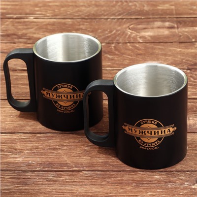 Подарочный набор туристический «Настоящий мужчина»: термос 500 мл, кружка 2 шт.