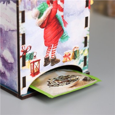 Чайный домик «Счастливого нового года!», 20×10.5×9.5 см, МИКС