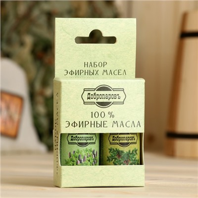 Набор эфирных масел пихта, сосна «Добропаровъ», 2 шт. по 17 мл