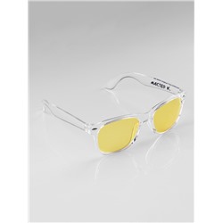 Очки солнцезащитные OneSun, uv 400, дужка 14.5 см, ширина 14.5 см, 4.5×5 см, жёлтые