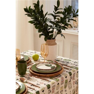 Скатерть Этель «Kitchenware» 149×250 см, 100% хлопок, саржа 190 г/м²