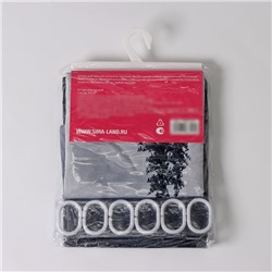 Штора для ванной Доляна «Сумерки» с люверсами, 180×180 см