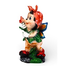 Садовая фигура из полистоуна «Пчёлка в платке», 25×26×50 см