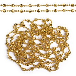 Бусы новогодние "Золотые бусинки" (2,7 м)