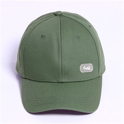 Кепка детская для мальчика, оливковая, рр, 54 см