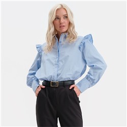 Рубашка женская MIST: Classic Collection, размер 44, голубая