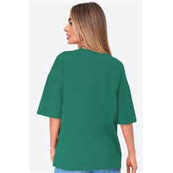 Женская футболка оверсайз с V-вырезом Happyfox