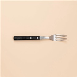 Набор столовых приборов SL Home, 24 предмета, нержавеющая сталь, серебристый, цвет ручки коричневый