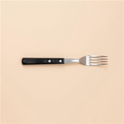 Набор столовых приборов SL Home, 24 предмета, нержавеющая сталь, серебристый, цвет ручки коричневый