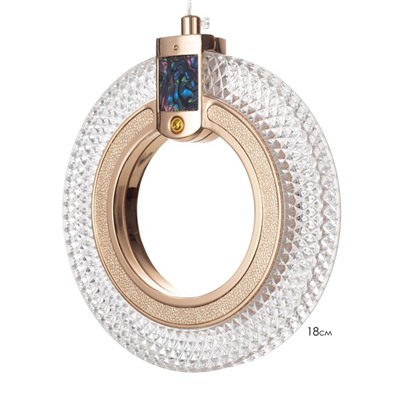 Светильник BayerLux «Олими» 1хLED 18 Вт золото 18×2×20-210 см