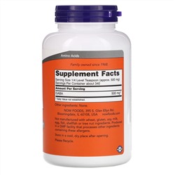 Now Foods, ГАМК, чистый порошок, 170 г (6 унций)