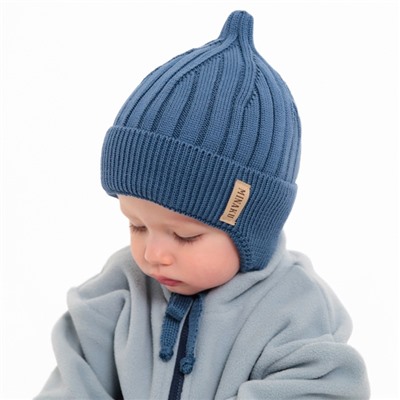 Шапка детская MINAKU, размер 35-40, синяя