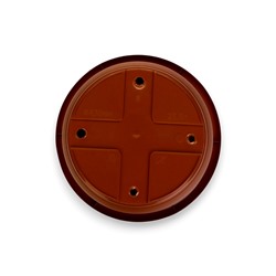 Горшок для цветов с поддоном «Борнео», 25.8 л, пластиковый, цвет терракотовый