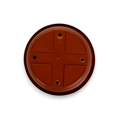 Горшок для цветов с поддоном «Борнео», 25.8 л, пластиковый, цвет терракотовый