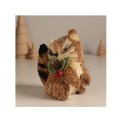 Фигурка новогодняя «Енотик с новогодними веточками», 7×10×11 см