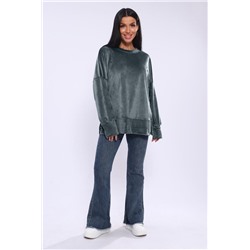 Худи женское с разрезами по бокам 003 (Серый)