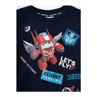 Фуфайка трикотажная для мальчиков (футболка) PLAYTODAY, 1239640