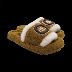 Тапочки меховые ZH003-5 зеленые