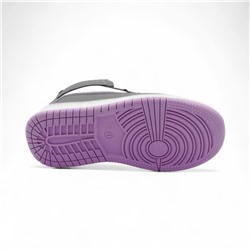 Кроссовки высокие демисезонные А7776-17 серо фиолетовые