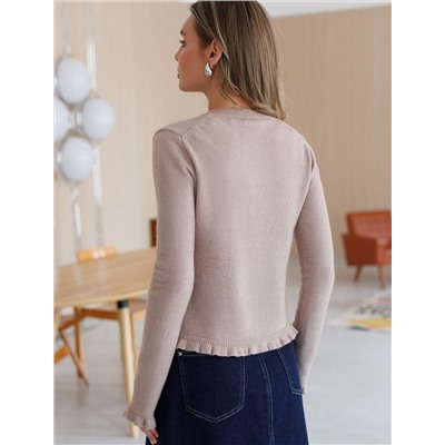 Кардиган из пряжи с кашемиром