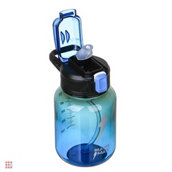 SILAPRO Бутылка для воды, 16х9см, 630мл, синий, PC, PP, ABS, силикон