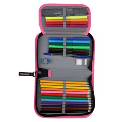 Пенал текстильный с наполнением для девочек