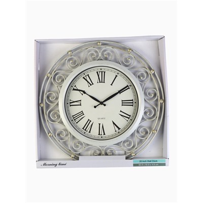 Часы настенные интерьерные «Версаль», дискретный ход, d=49 см, от батарейки 1×АА