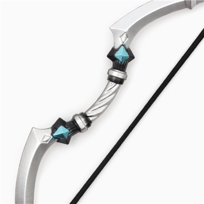 Макет оружия «Сувенирный лук Геншин», подвесной, брелок, 26 см, чёрный