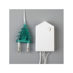 Гирлянда «Нить» 20 м, IP20, прозрачная нить, 200 LED, 8 режимов, 220 В, свечение мульти