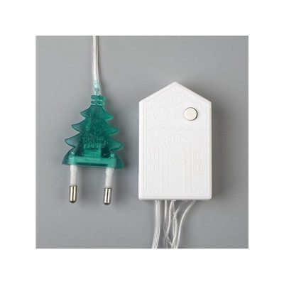 Гирлянда «Нить» 20 м, IP20, прозрачная нить, 200 LED, 8 режимов, 220 В, свечение мульти