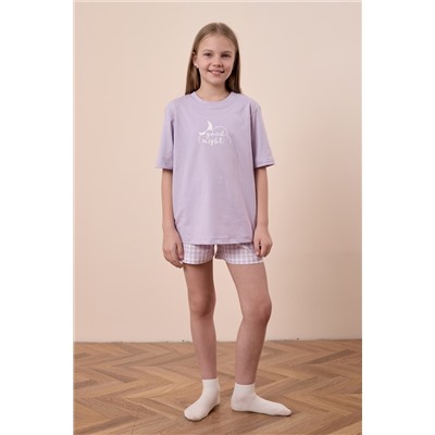 Пижама футболка и шорты М225126Псб