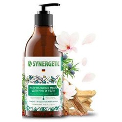 Synergetic Мыло жидкое для рук и тела Сандал и ягоды можжевельника 380 мл 105003