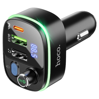 Автомобильный FM-трансмиттер Hoco E62 PD QC3.0 BT (повр. уп.) 20W (black)