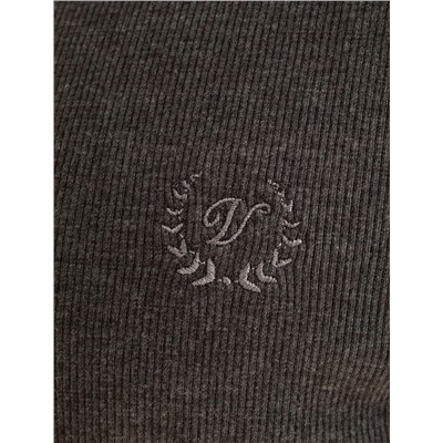 Лонгслив из премиального хлопка с эластаном