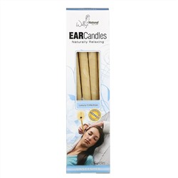 Wally's Natural, Beeswax Ear Candles, Luxury Collection, Unscented, 12 Candles