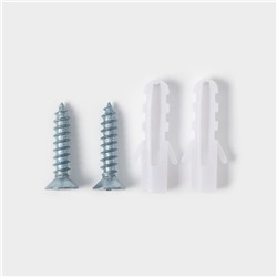 Полка для ванной Доляна, угловая, на присосках, 19×19×5.5 см, хромированная