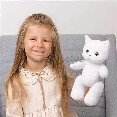 Котик Белый, 20 см, в коробке