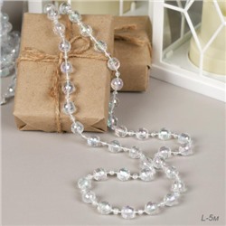 Новогодние бусы на елку 10-4ммх5м / DW-1383 /уп 120/