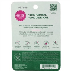 EOS, 100% Natural Shea Lip Balm, Vanilla Bean, 2 Pack, 0.39 oz (11 g)