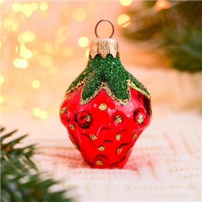 Ёлочное украшение «Клубничка» h=6 см