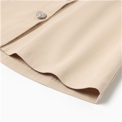 Сарафан для девочки MINAKU: Jeans collection, бежевый, рост 122 см