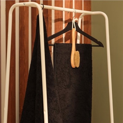 Полотенце махровое «Этель. Терри», 70×140 см, хлопок 100%, чёрное