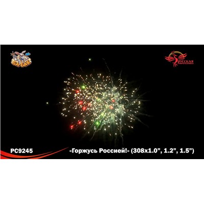 Фейерверк РС9245 Горжусь Россией! (1", 1,2", 1,5" х 308)