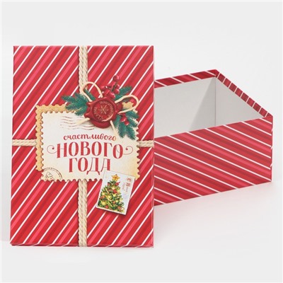 Набор подарочных коробок 6 в 1 «Почта», 20×12.5×7.5 ‒ 32.5×20×12.5 см, Новый год