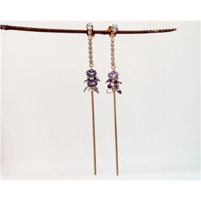 Серьги с кристаллами Swarovski