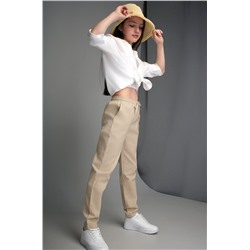 Льняные брюки для девочки Happyfox