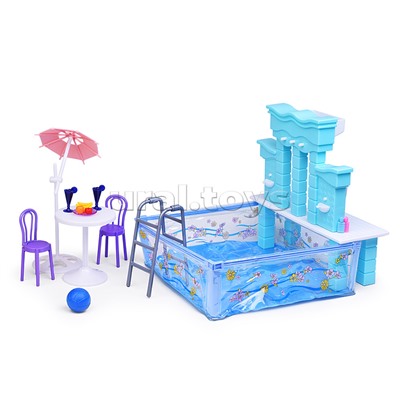 Набор мебели для кукол 2878 "Отпуск" в коробке